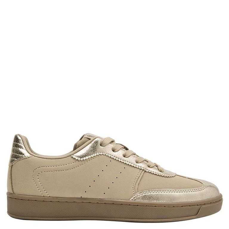 POLLINI Zapatilla Urbana Mujer Cuero Beige