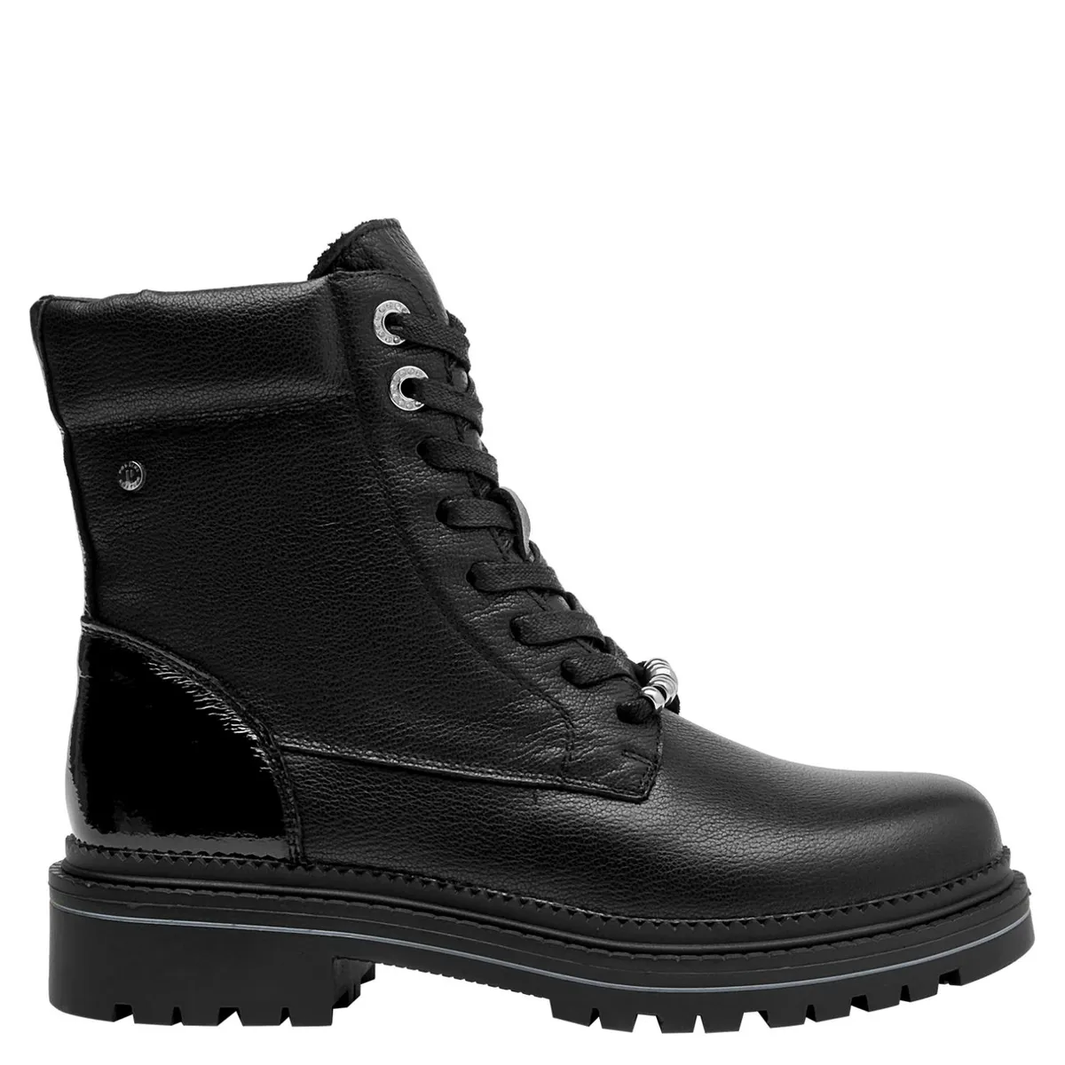 POLLINI - Botin Mujer Cuero Negro Pollini