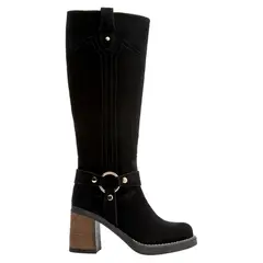 POLLINI - Bota Mujer Cuero Negro