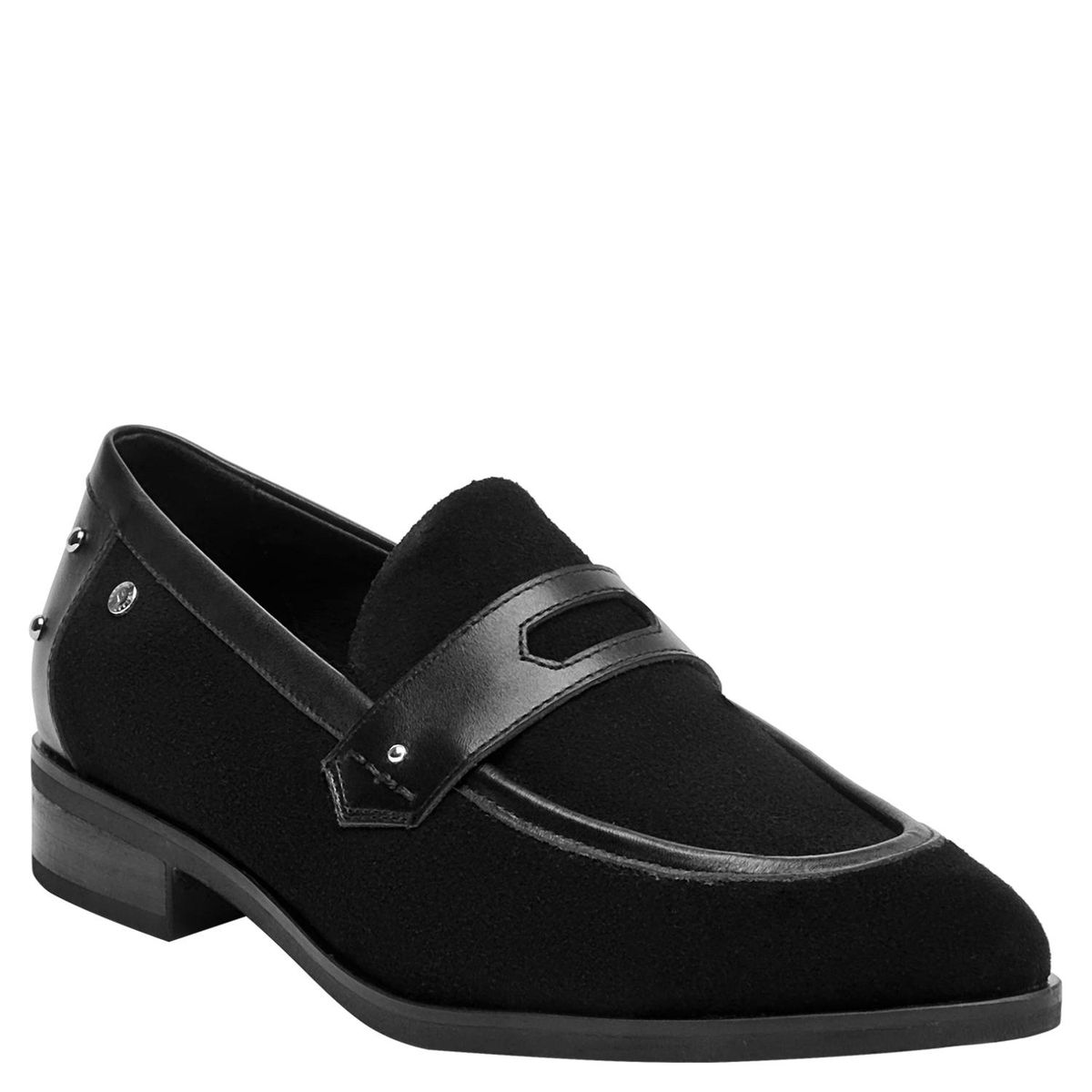 POLLINI - Zapato Casual Mujer Cuero Negro Pollini