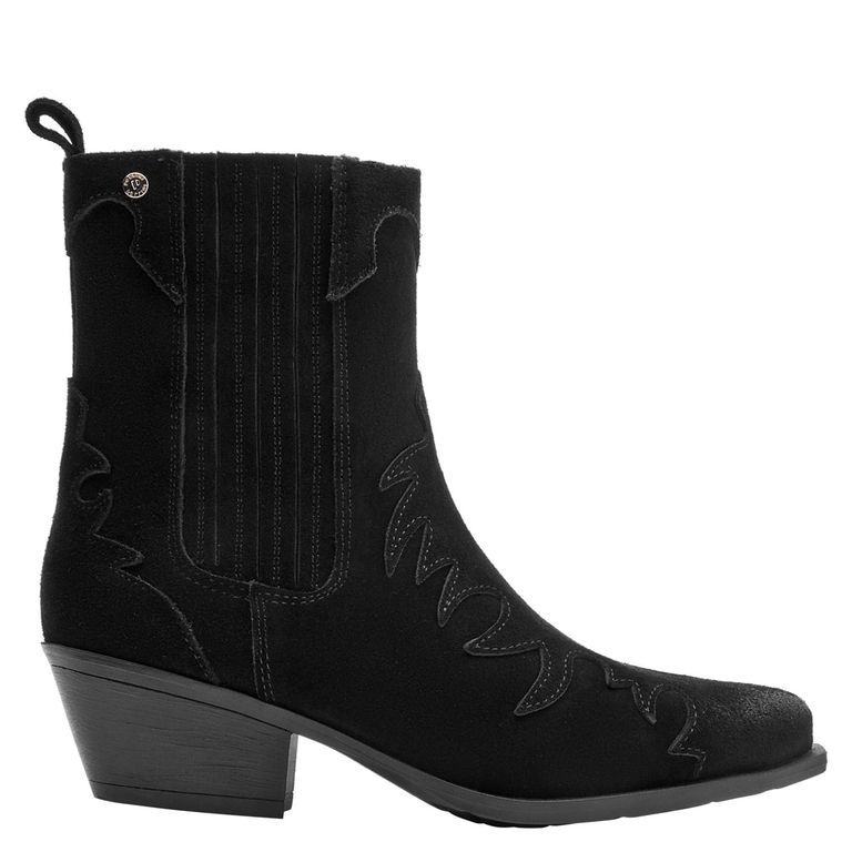 POLLINI Botin Mujer Cuero Negro