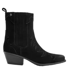 POLLINI - Botin Mujer Cuero Negro