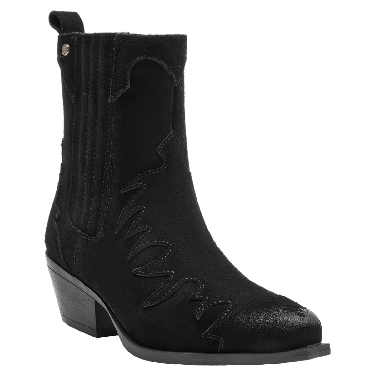 POLLINI - Botin Mujer Cuero Negro Pollini