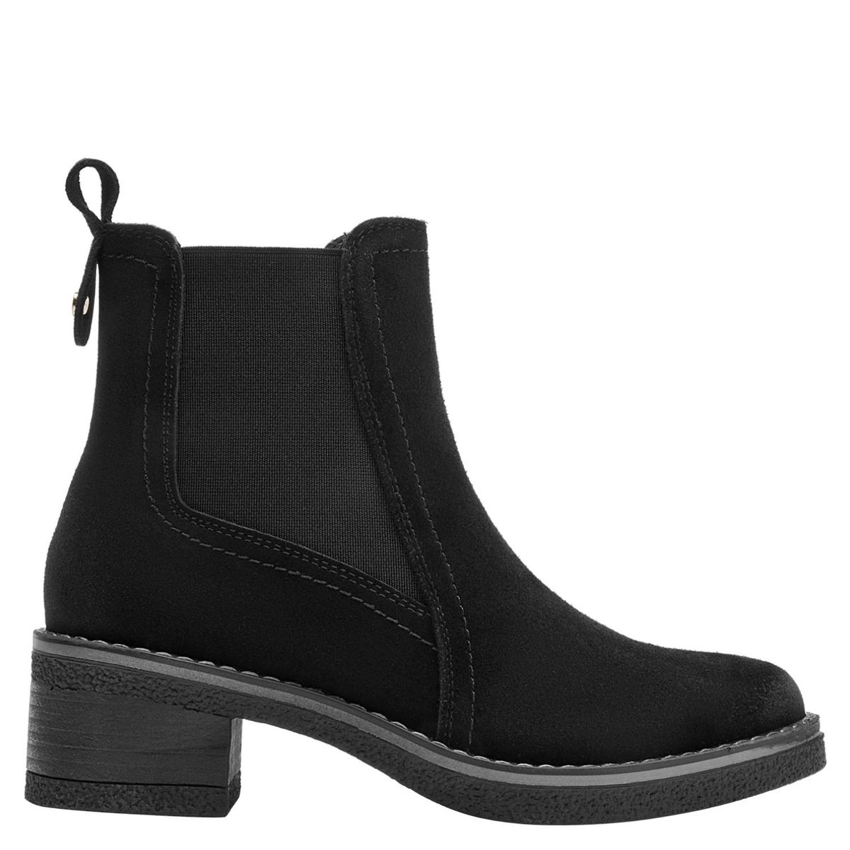 POLLINI - Botin Mujer Cuero Negro Pollini