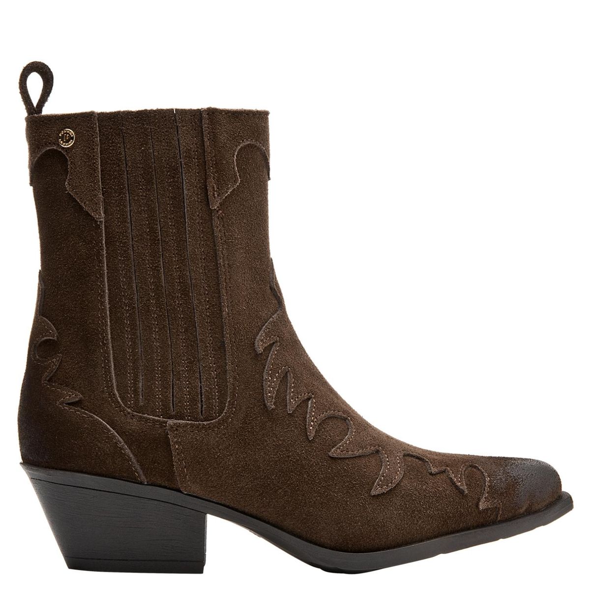 POLLINI - Botin Mujer Cuero Café Pollini
