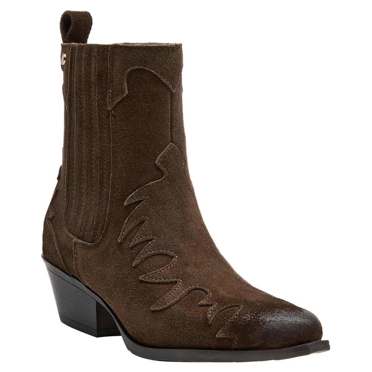POLLINI - Botin Mujer Cuero Café Pollini