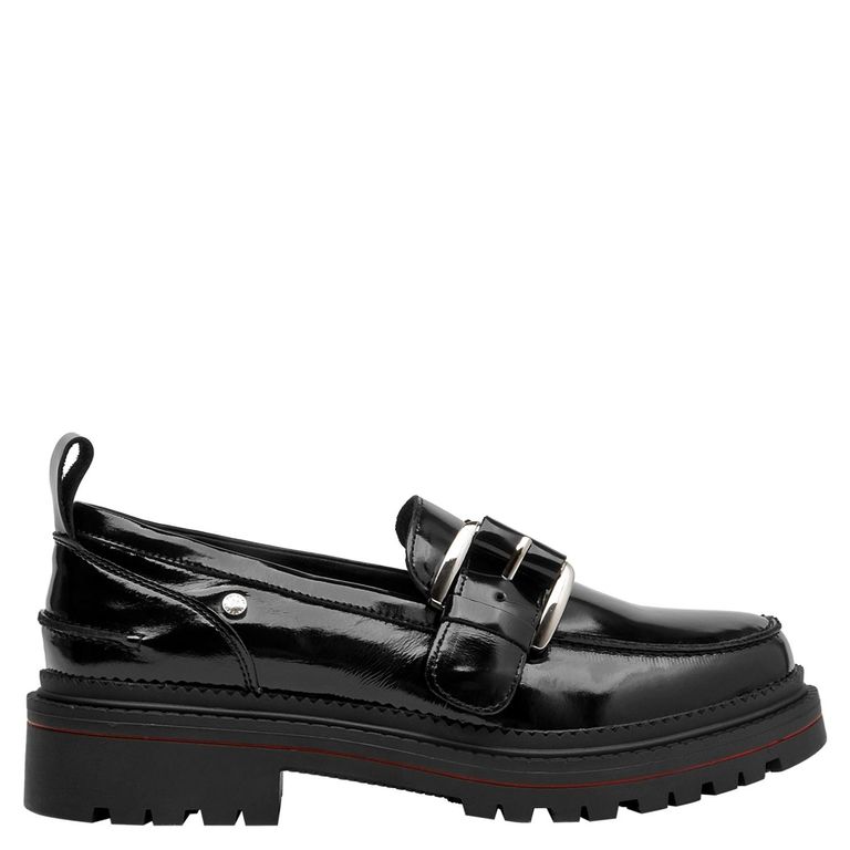 Zapato Casual Mujer Cuero Negro