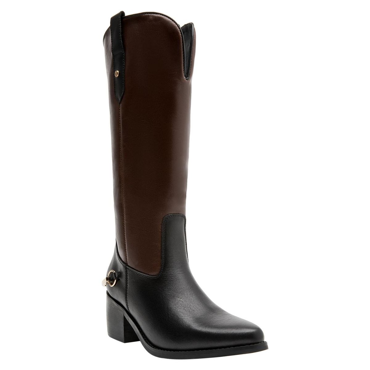 POLLINI - Bota Mujer Cuero Negro Pollini