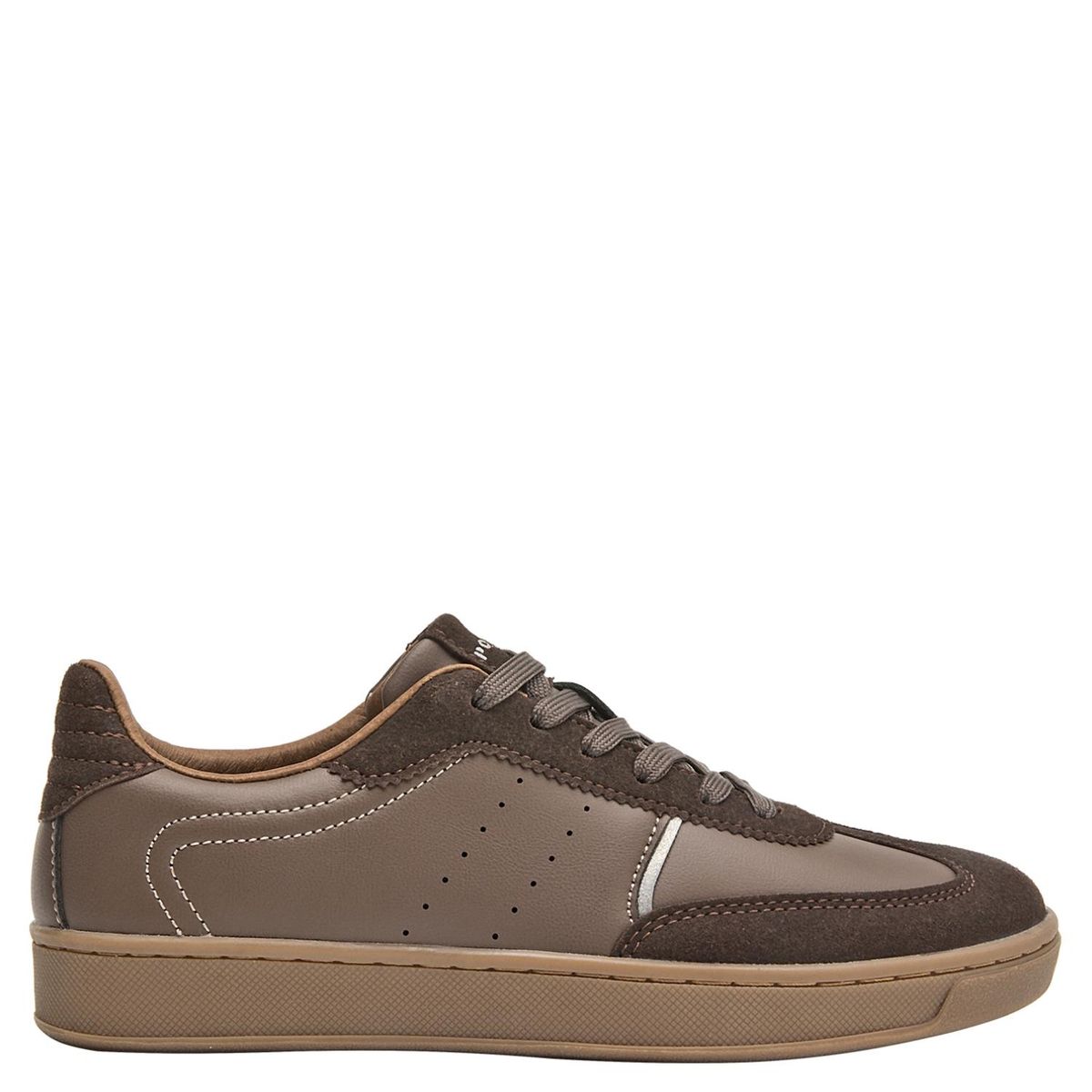 POLLINI - Zapatilla Urbana Mujer Cuero Café Pollini