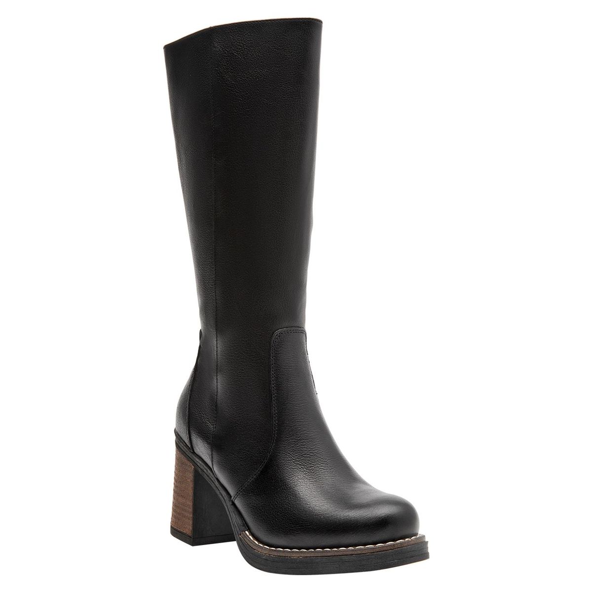 POLLINI - Bota Mujer Cuero Negro Pollini
