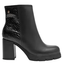 POLLINI - Botin Mujer Cuero Negro