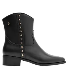 POLLINI - Botin Mujer Cuero Negro