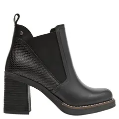 POLLINI - Botin Mujer Cuero Negro