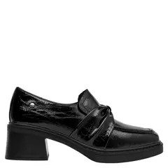 POLLINI - Zapato Casual Mujer Cuero Negro