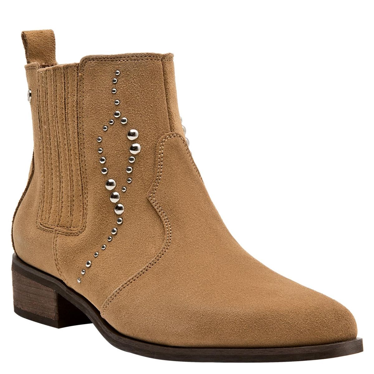 POLLINI - Botin Mujer Cuero Beige Pollini