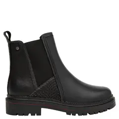 POLLINI - Botin Mujer Cuero Negro