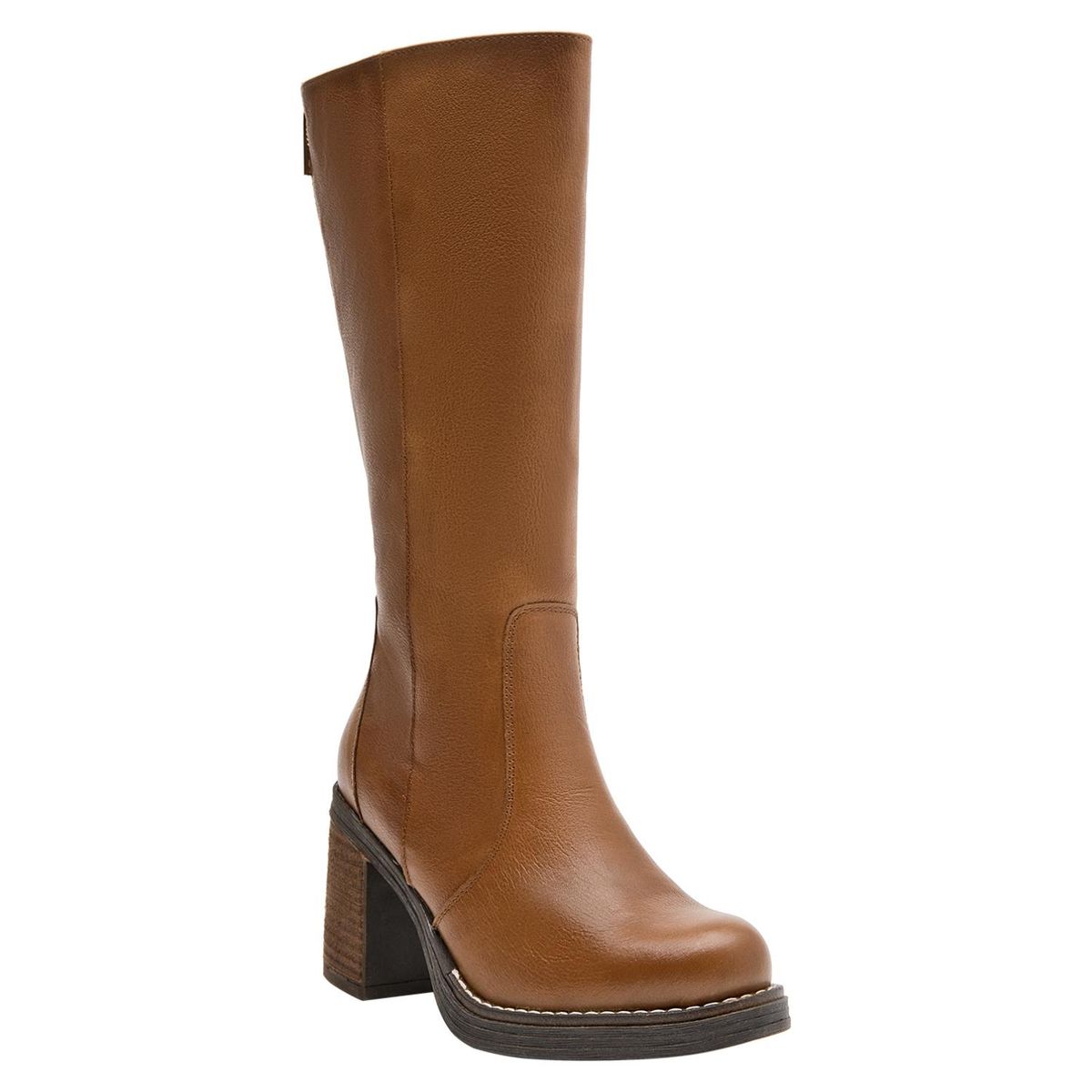 POLLINI - Bota Mujer Cuero Café Pollini