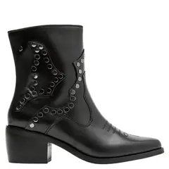 POLLINI - Botin Mujer Cuero Negro
