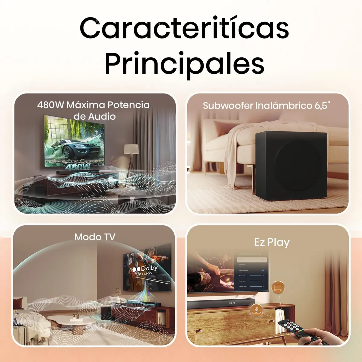 HISENSE - Soundbar y Subwoofer Bluetooth HS3100 3.1 Hisense