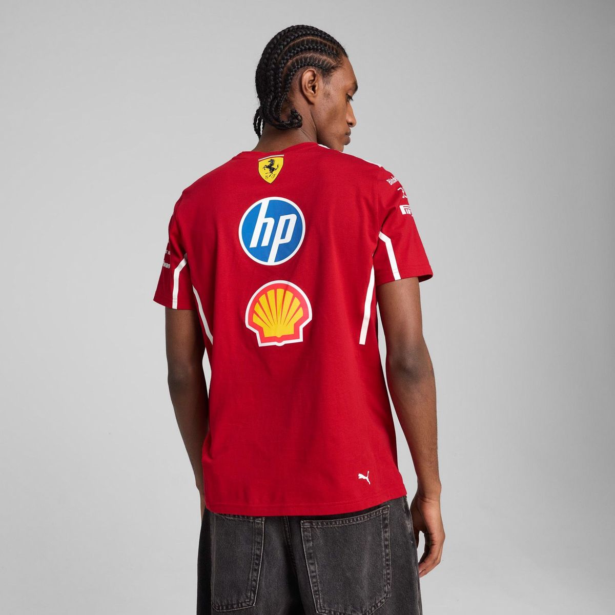 PUMA - Polera Ferrari Manga Corta Algodón Hombre Puma