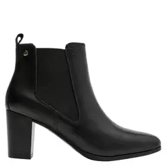 BRUNO ROSSI - Botin Mujer Cuero Negro