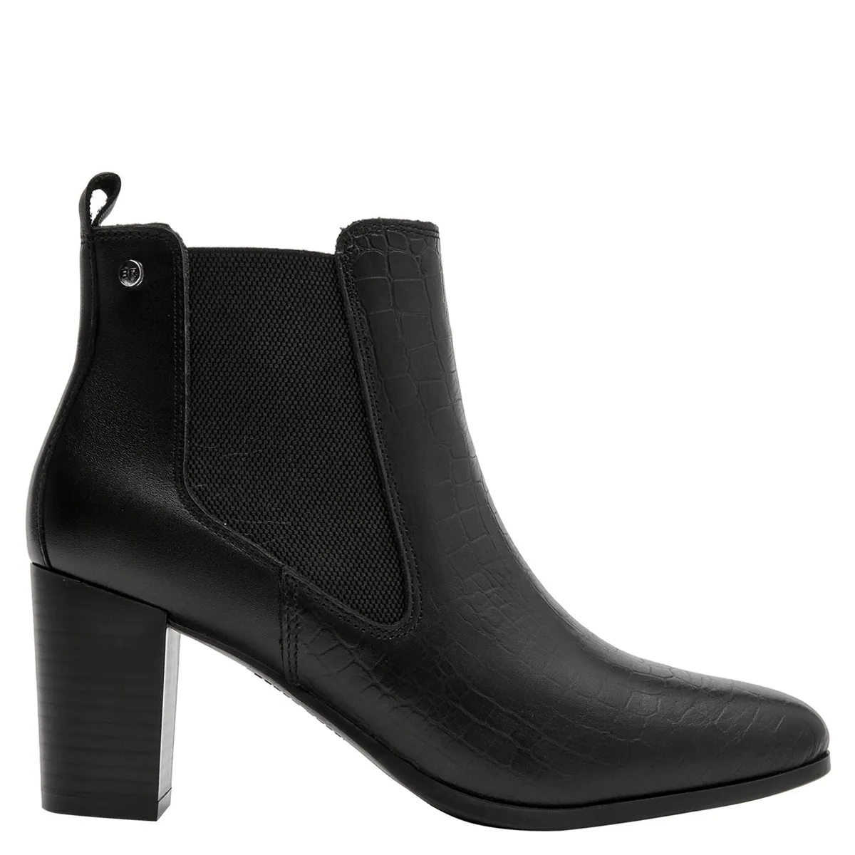 BRUNO ROSSI - Botin Mujer Cuero Negro Bruno Rossi