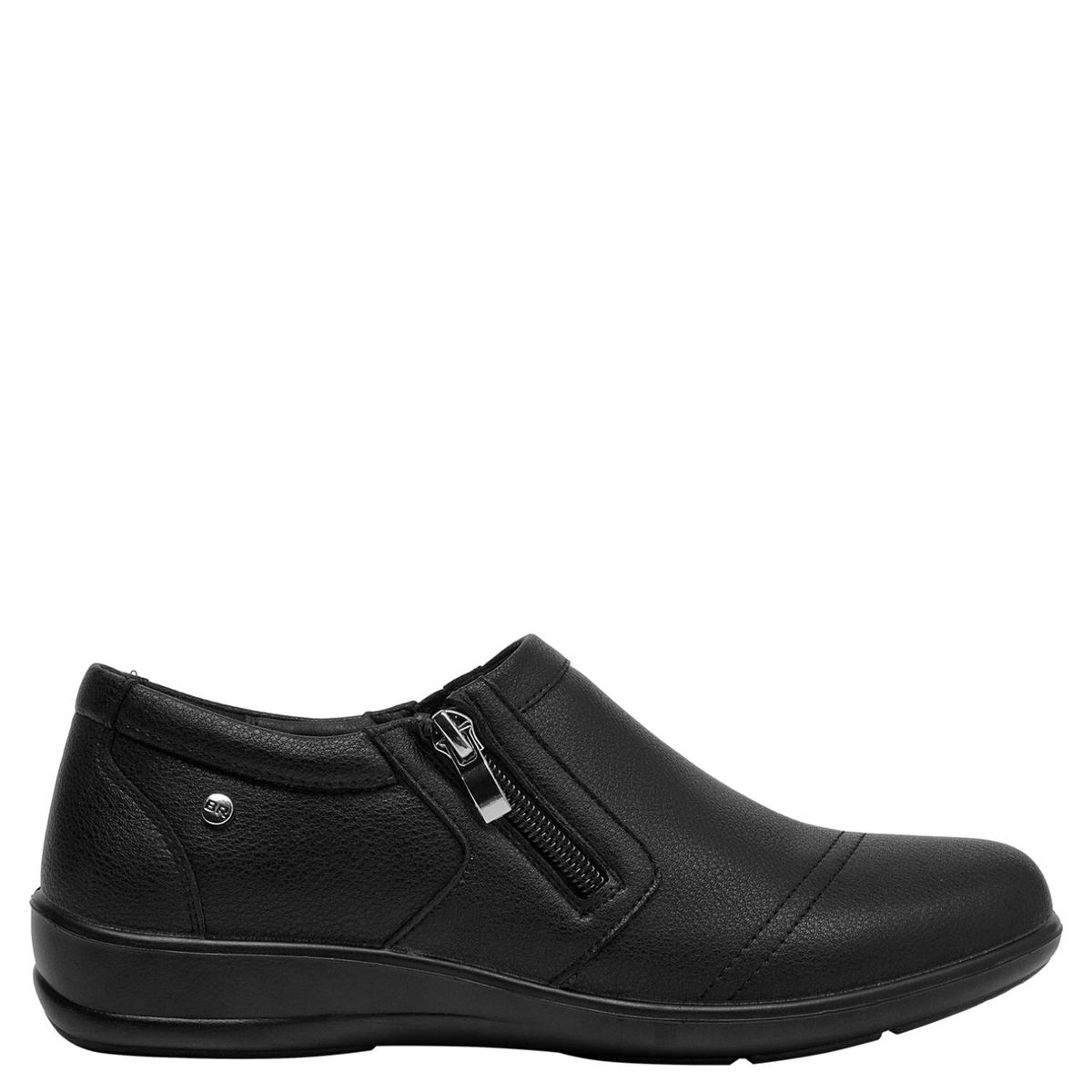 BRUNO ROSSI - Zapato Casual Mujer Cuero Negro Bruno Rossi
