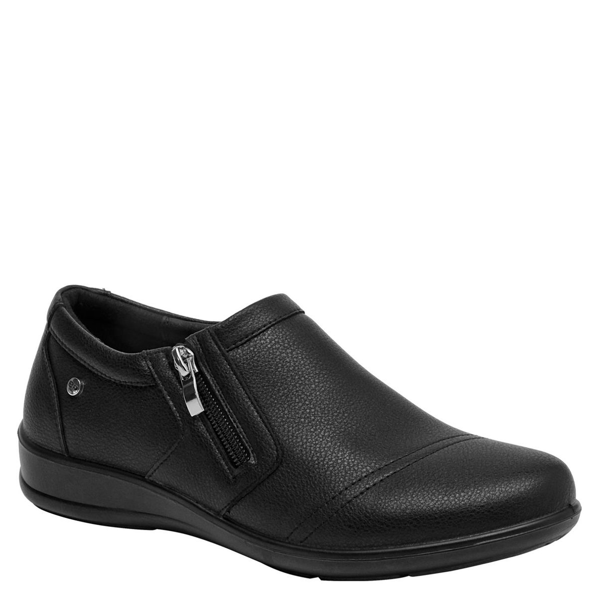 BRUNO ROSSI - Zapato Casual Mujer Cuero Negro Bruno Rossi