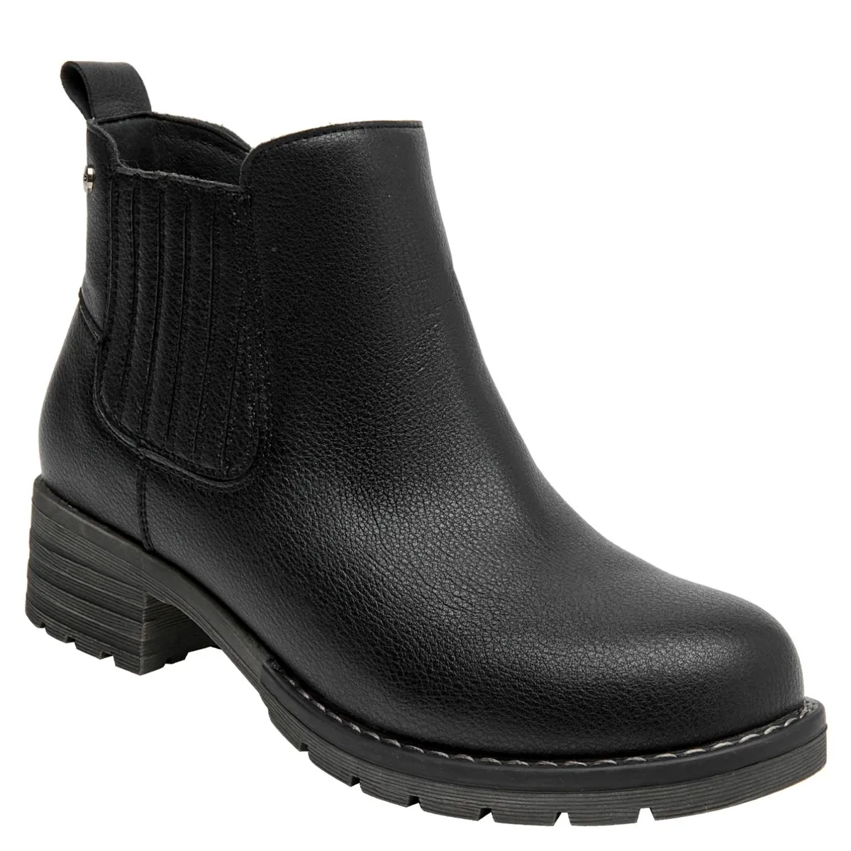 BRUNO ROSSI - Botin Mujer Cuero Negro Bruno Rossi