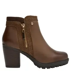 BRUNO ROSSI - Botin Mujer Cuero Café