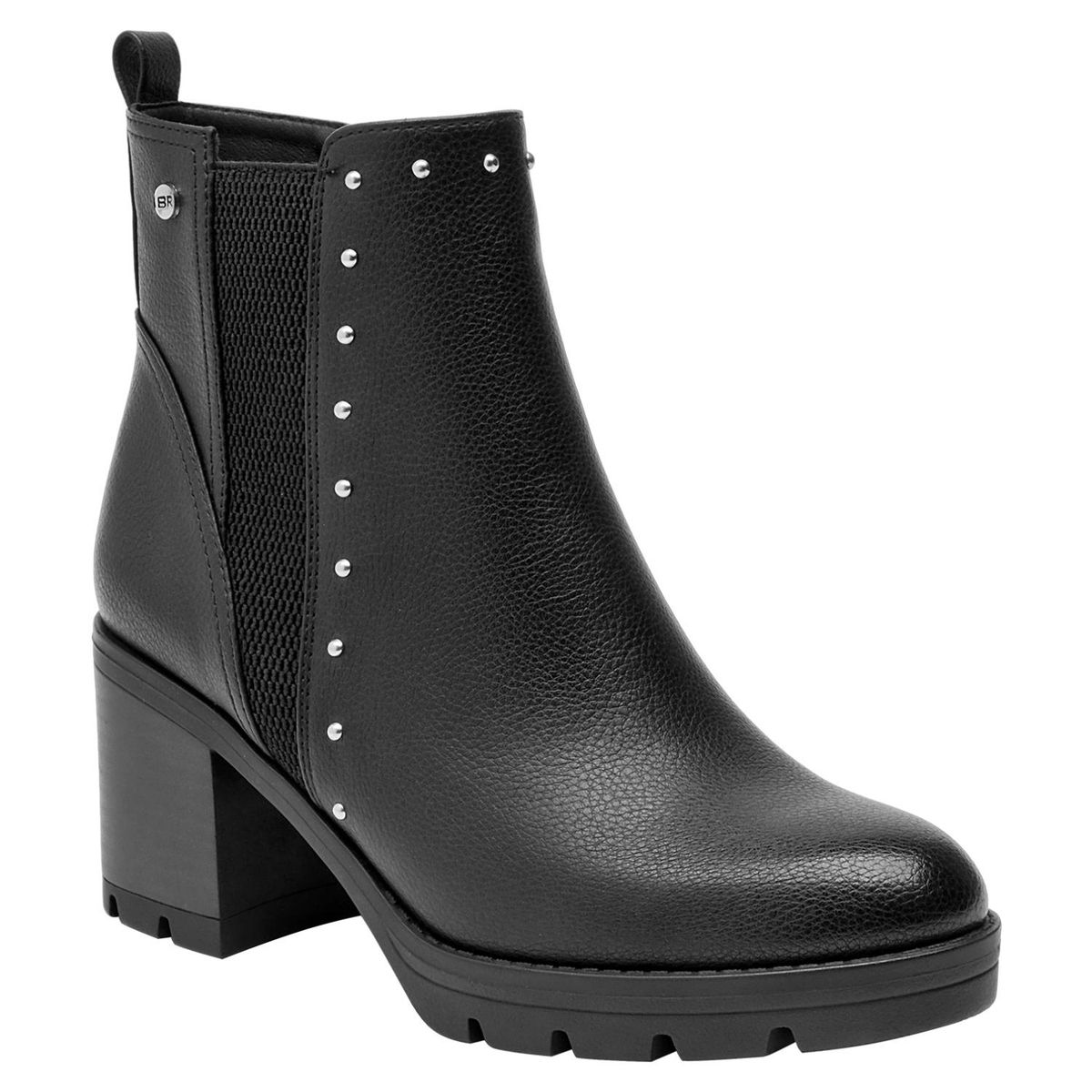 BRUNO ROSSI - Botin Mujer Cuero Negro Bruno Rossi