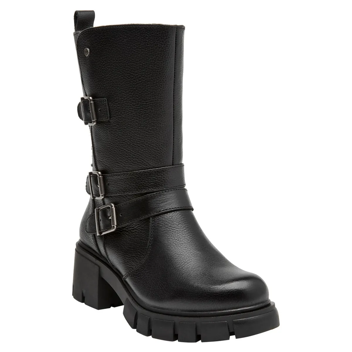 BRUNO ROSSI - Bota Mujer Cuero Negro Bruno Rossi