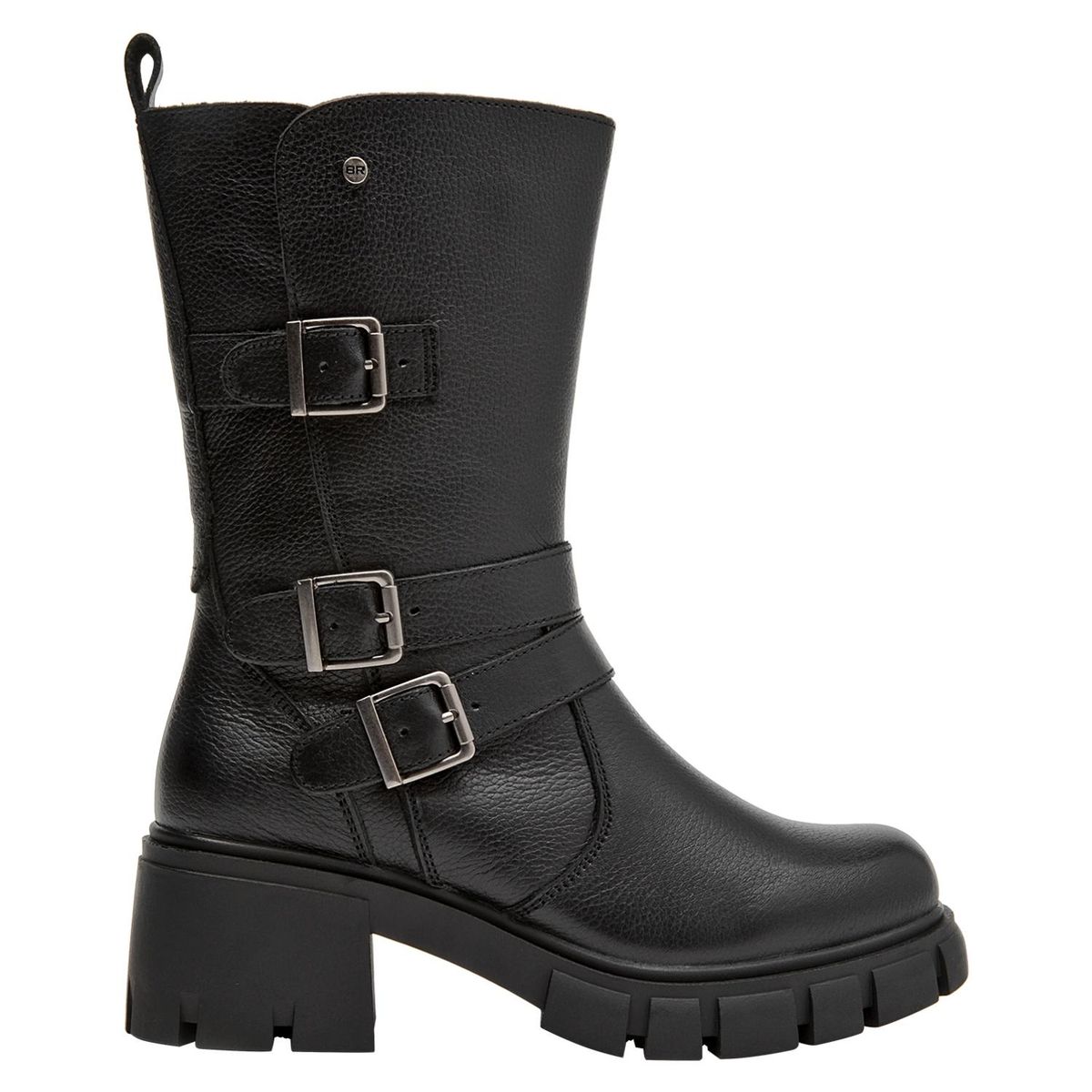 BRUNO ROSSI - Bota Mujer Cuero Negro Bruno Rossi
