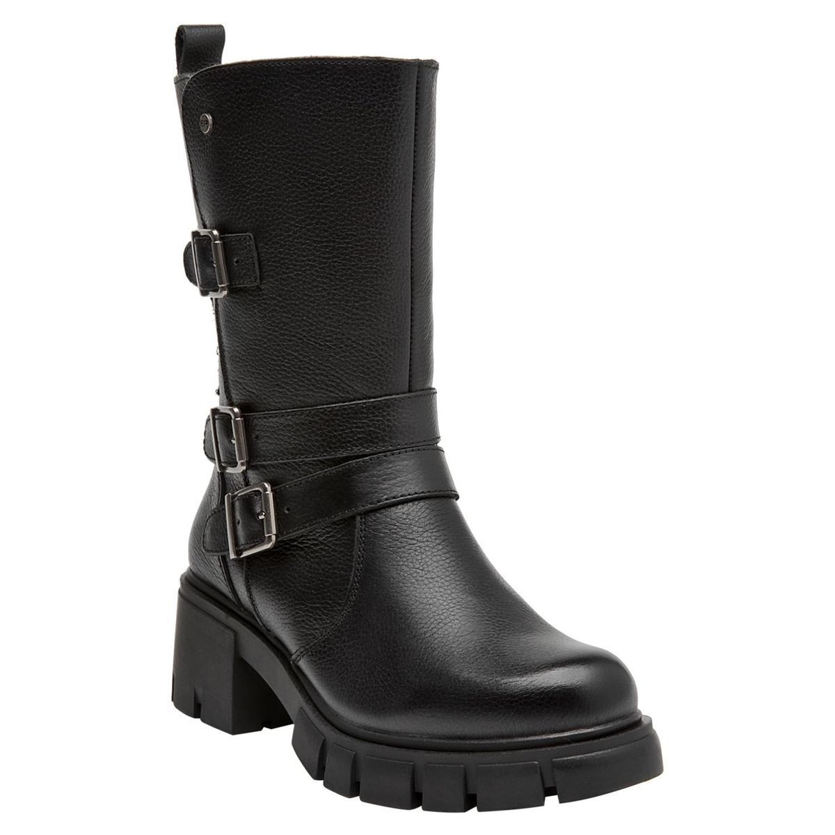 BRUNO ROSSI - Bota Mujer Cuero Negro Bruno Rossi