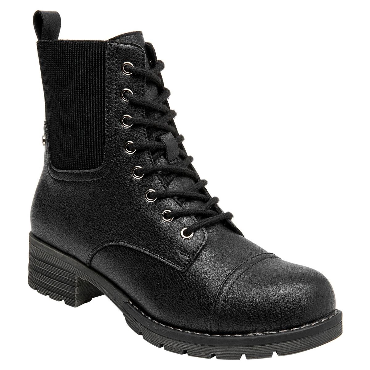 BRUNO ROSSI - Botin Mujer Cuero Negro Bruno Rossi