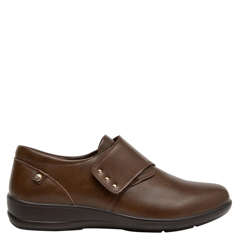BRUNO ROSSI Zapato Casual Mujer Cuero Café