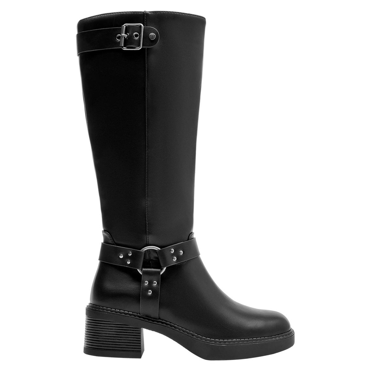 BRUNO ROSSI - Bota Mujer Cuero Negro Bruno Rossi