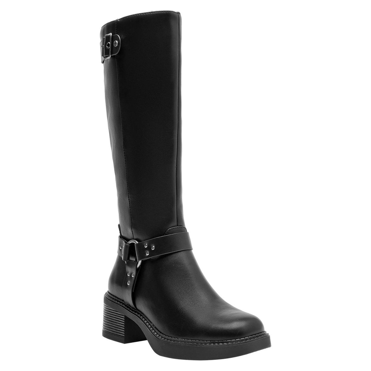 BRUNO ROSSI - Bota Mujer Cuero Negro Bruno Rossi