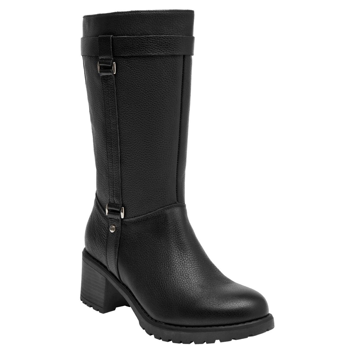 BRUNO ROSSI - Bota Mujer Cuero Negro Bruno Rossi