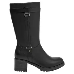 BRUNO ROSSI - Bota Mujer Cuero Negro