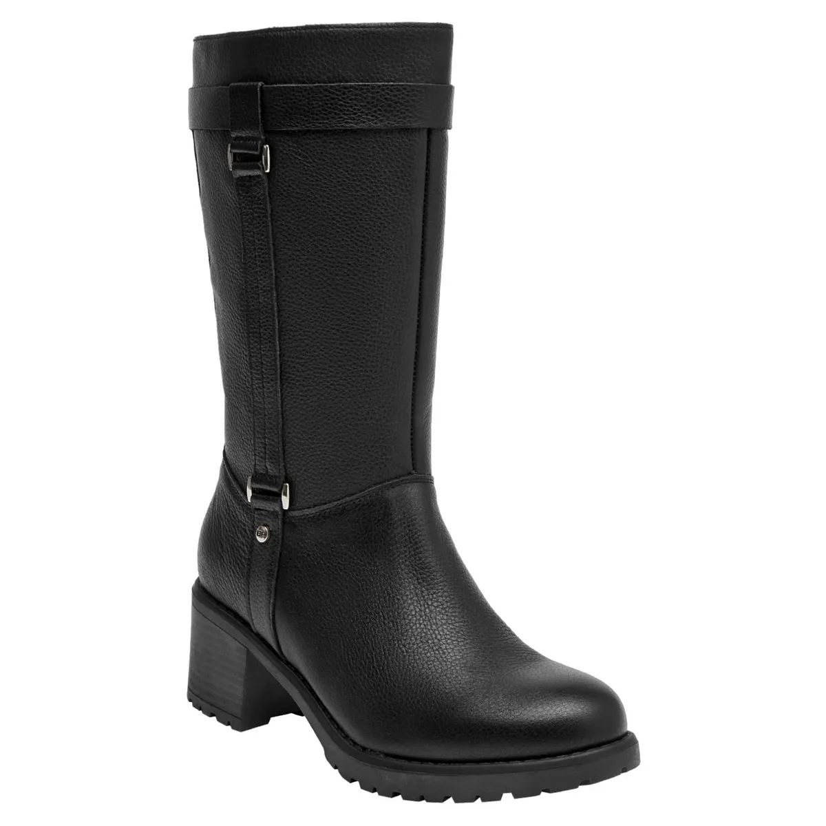 BRUNO ROSSI - Bota Mujer Cuero Negro Bruno Rossi