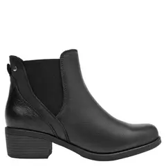 BRUNO ROSSI - Botin Mujer Cuero Negro