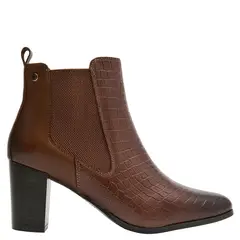 BRUNO ROSSI - Botin Mujer Cuero Café