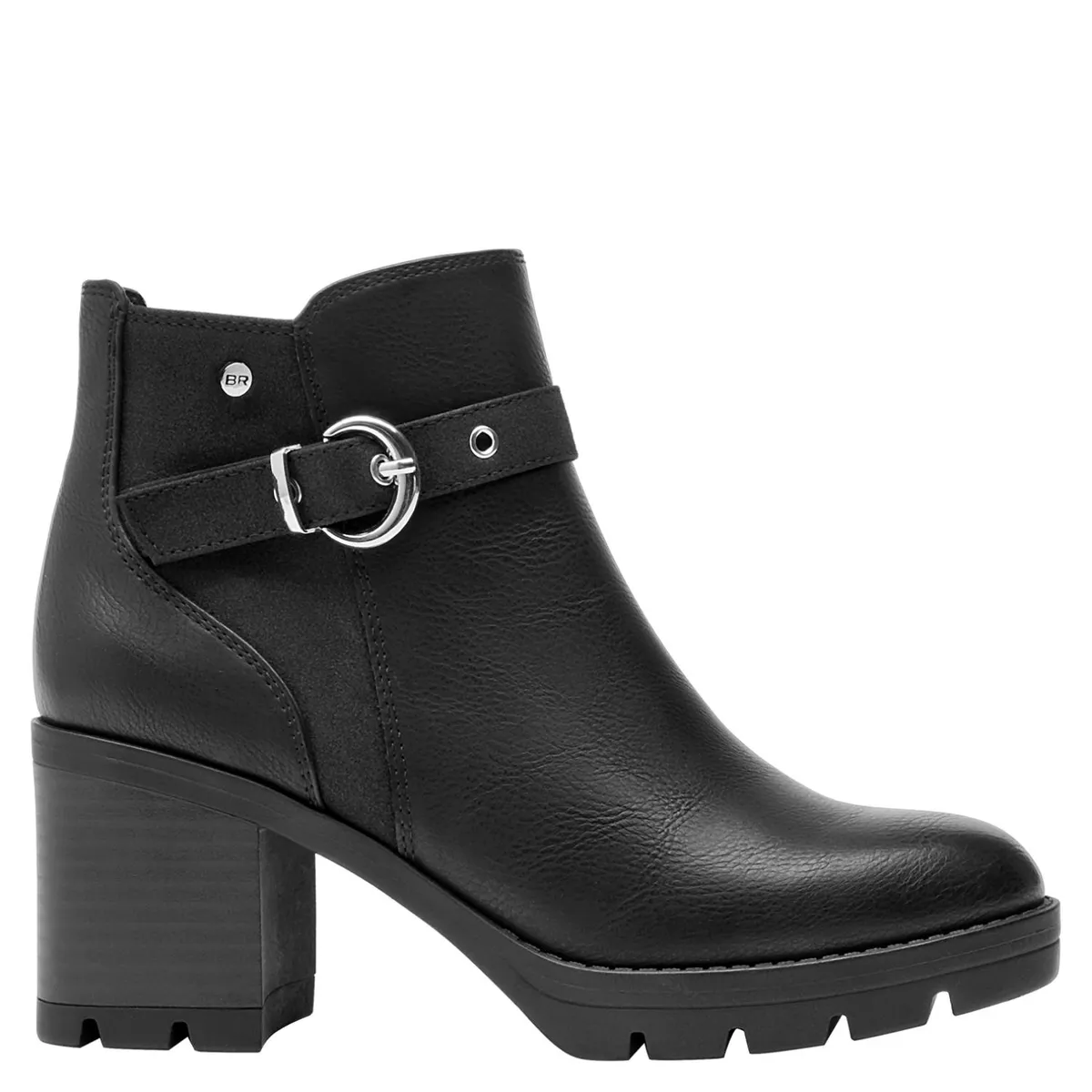 BRUNO ROSSI - Botin Mujer Cuero Negro Bruno Rossi