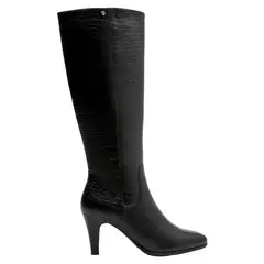 BRUNO ROSSI - Bota Mujer Cuero Negro