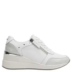 BRUNO ROSSI - Zapatilla Urbana Mujer Cuero Blanco