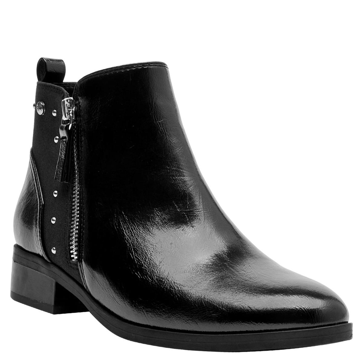 BRUNO ROSSI - Botin Mujer Cuero Negro Bruno Rossi