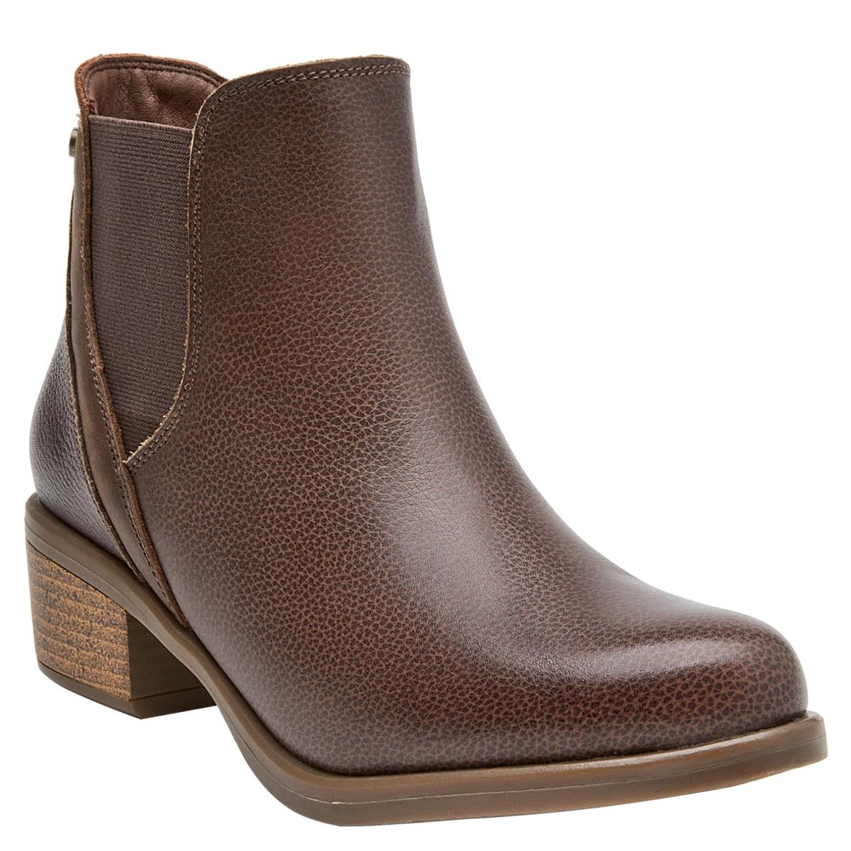 BRUNO ROSSI - Botin Mujer Cuero Café Oscuro Bruno Rossi