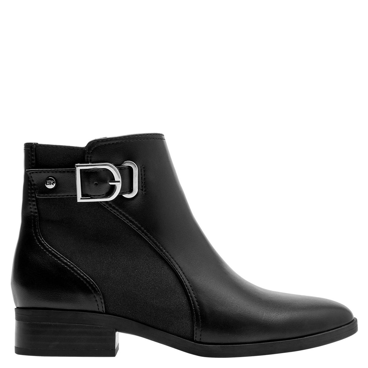 BRUNO ROSSI - Botin Mujer Cuero Negro Bruno Rossi
