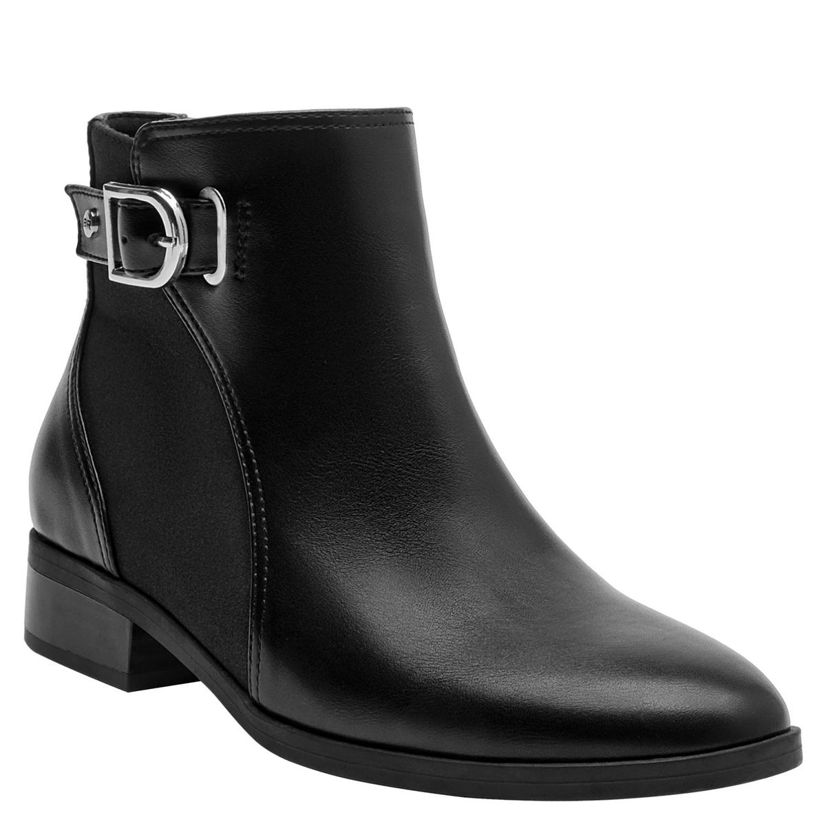 BRUNO ROSSI - Botin Mujer Cuero Negro Bruno Rossi